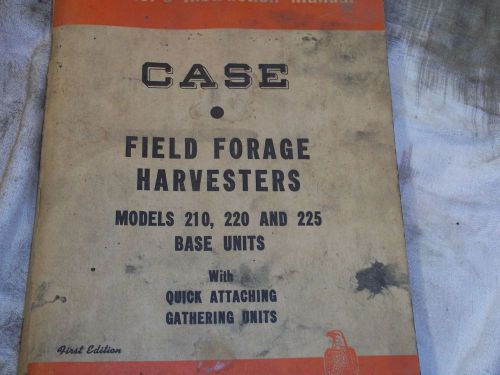 operators manual case field forage harvesters