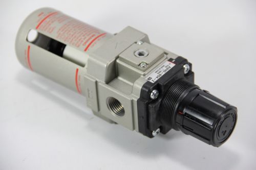 Smc aw40-n04-2 pneumatic regulator, filter, 7-125psi, 0.04-0.85mpa, air for sale