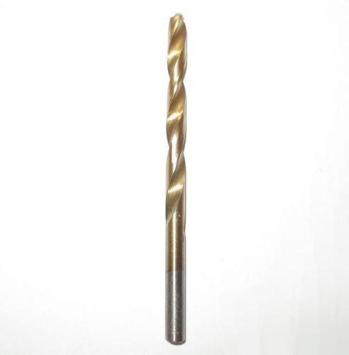 New 15/64&#034; titanium nitride high speed steel drill bit 3-7/8&#034; oal; $1 off 2nd+ for sale