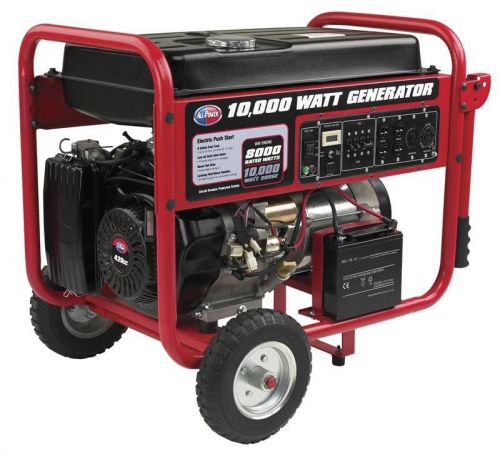 All power america  10000w gas powered portable generator with electric start for sale