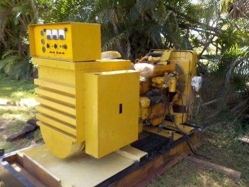 Caterpillar 3304 pc 100kw diesel generator with 100 gallon tank, only 47 hours for sale