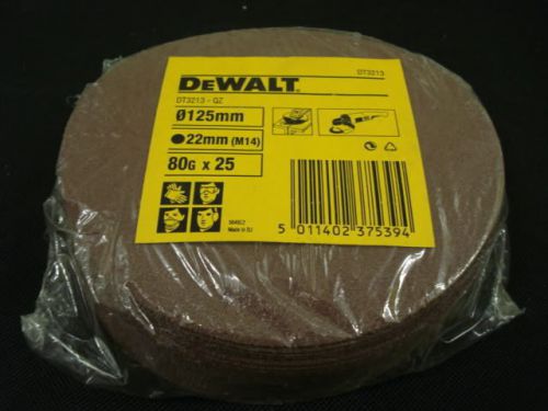 Dewalt dt3213 125mm (m14) fibre sanding discs 80g x25 for sale