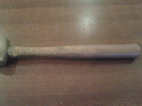 MACHINIST WOOD HANDLE LEAD HAMMER