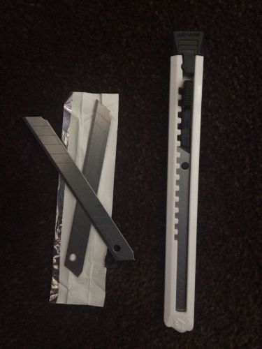 12 Pk Utility Knife Slimline Box Cutter w/2 extra blades per each