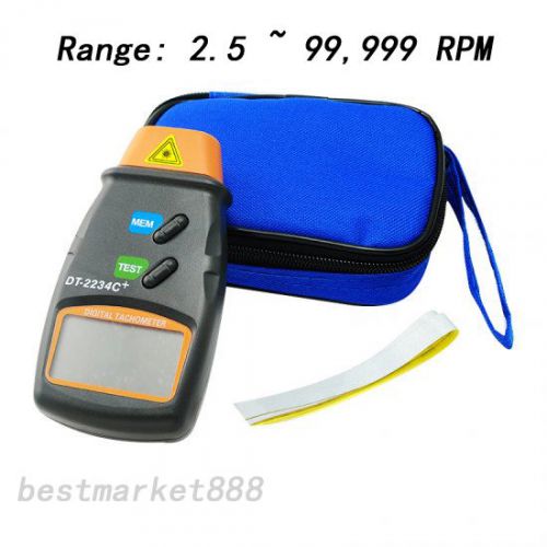 New digital lcd laser photo tachometer non-contact rpm meter measuring tool+aaaa for sale