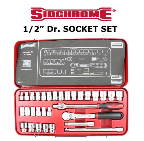 Sidchrome trade quality 1/2&#034; dr 31pc sockets metric + af super special for sale