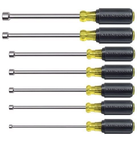 Klein tools inc 647m magnetic tip nut driver set - 7 piece for sale