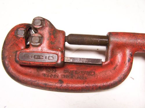 RIDGID Pipe Cutter No. 202 USED 1/8&#034; to 2&#034; Wide Roll Tubing Plumber HVAC
