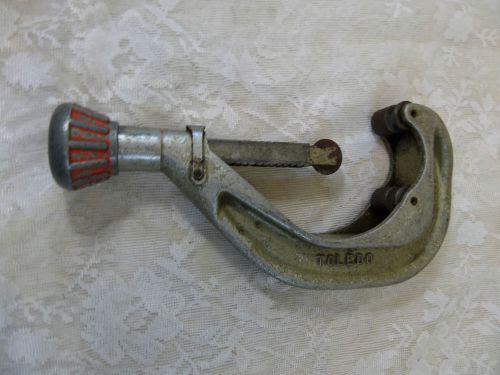 Vintage Toledo Pipe Tubing Cutter Heavy Duty 2&#034; To 4&#034; Adjustments