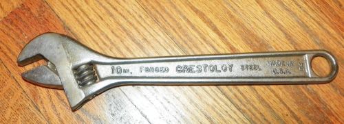 Crescent 10&#034; Crestoloy STEEL Adjustable Wrench U.S.A. # 54 JAMESTOWN, NY.