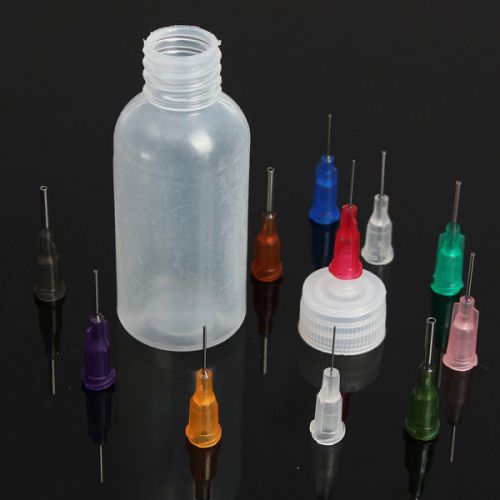 50ml needle dispenser bottle for rosin solder flux paste + 11 needles for sale
