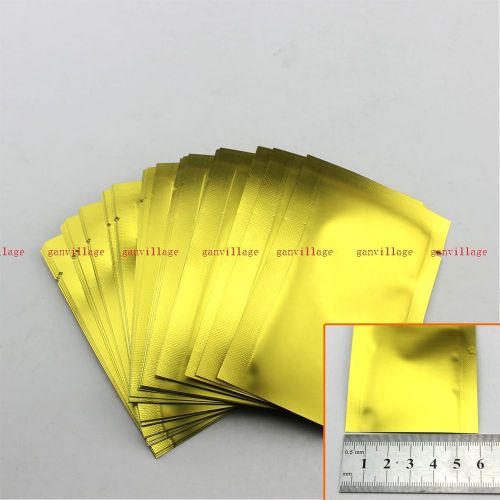 100pcs Open-Top ESD Anti Static Shielding Bags Antistatic Protect Bag Gold 6x9cm