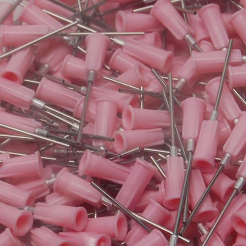 (370) new techcon ts18-1 pinkpk syringe 18g needle tips ts series blunt for sale