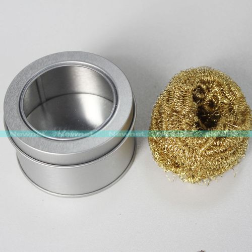 Stainless Steel Solder Soldering Iron Tip Cleaner Cleaning Tool Wire Sponge Ball