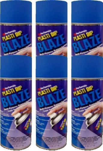 PERFORMIX PLASTI DIP BLAZE BLUE CASE of 6 11OZ RUBBER ENHANCER SPRAY NEW