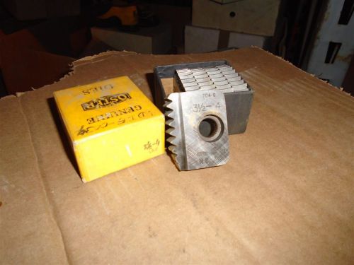 OSTER 704-6 3-1/2&#034; - 8 BOLT PIPE THREADING CHASER DIES USED FREE SHIP IN USA
