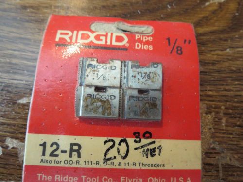 Ridgid pipe dies 1/8 12-r