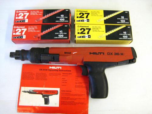 Hilti  DX 36 M Powder Actuated Tool W / 4 Boxes Of Loads