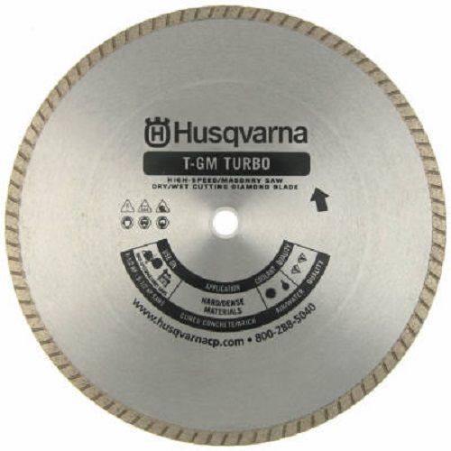 Husqvarna 12&#034;, husqvarna high speed turbo rim diamond blade, t-gm for sale