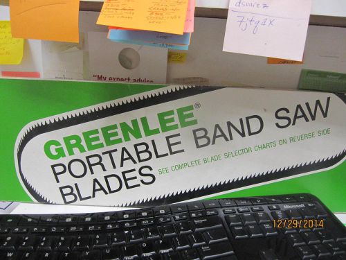 Greenlee bi-metal band saw blades for sale