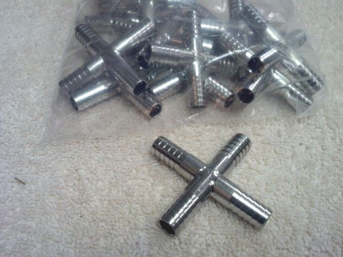 BARBED CROSS, 3/8&#034; BARB, LANCER  SODA FITTING, BEER FITTING, #16246