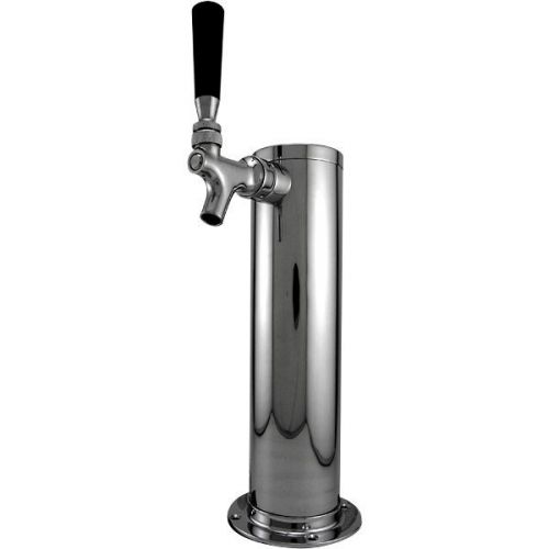 Beer Faucet Draft Single Tower keg Polished Stainless Steel