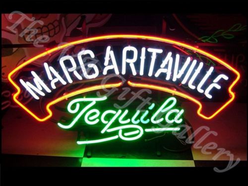 Margaritaville tequila neon sign bar man cave restaurant retail beer music 20x11 for sale