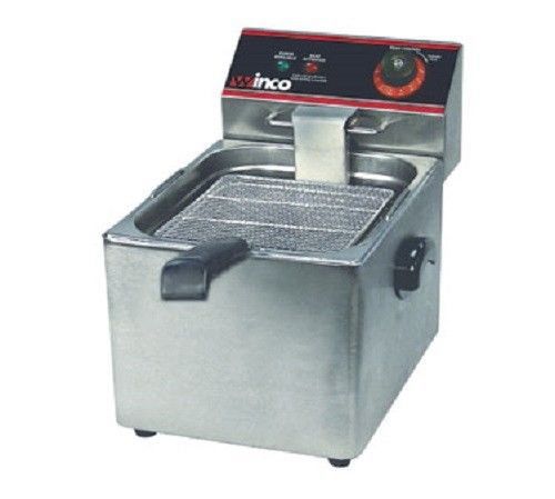 Winco stainless steel countertop electric deep fryer 16 lbs capacity efs-16 for sale