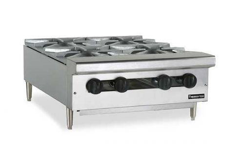 Therma-tek 24&#034; gas four burner hot plate, new, tchp24-4 for sale