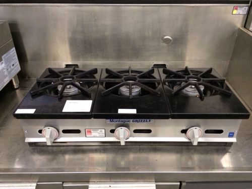 Montague grizzly rch-3 - 3 burner gas hot plate - refurbished for sale