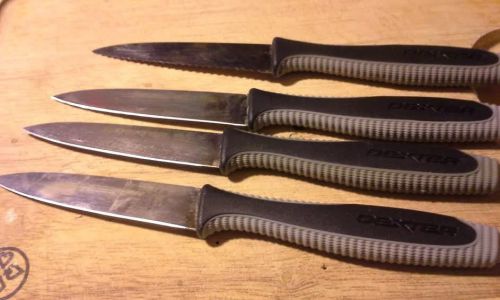 Four  Paring Knives.  #V 105 and V 105SC. V-LO by Dexter Russell.