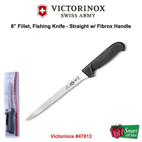 Victorinox Cutlery Fillet, Fishing Knife, 8&#034; Straight, Fibrox Handle #47613
