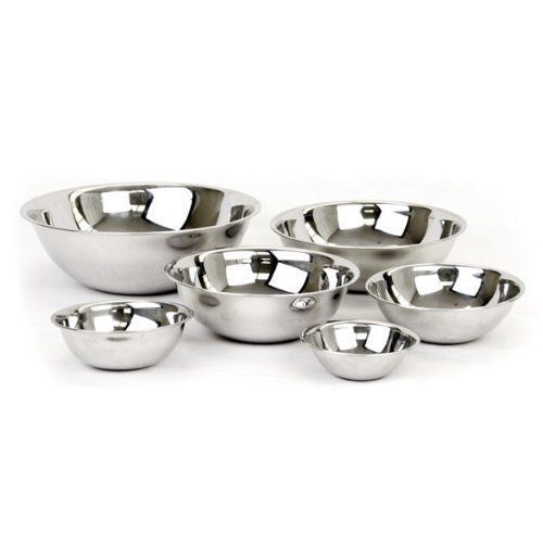 Set of 6 Heavy Duty Stainless Steal Mixing Bowels Durable And Easy to Use