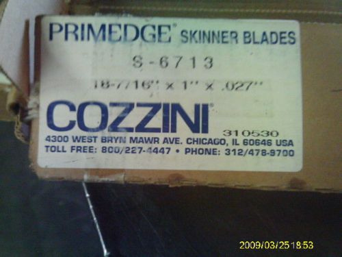 COZZINI PRIMEDGE  SKINNER S-6713 18-7/16&#034; X 1 X .027 BLADES 100 PACK