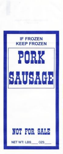 Pork sausage ground meat freezer bags 2lb 1000 count for sale