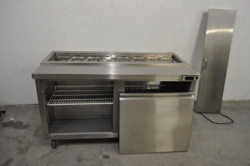 Coldtech commercial cst11960 60&#034; sandwich/salad prep table stainless ct1 for sale