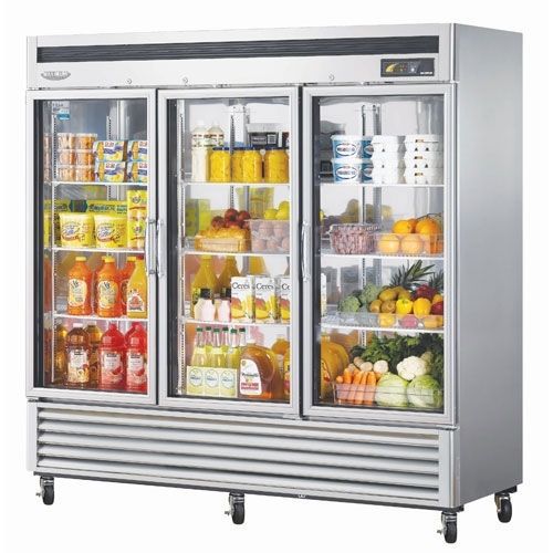 Turbo air msr-72g-3 - 82&#034; glass door refrigerator - maximum series for sale