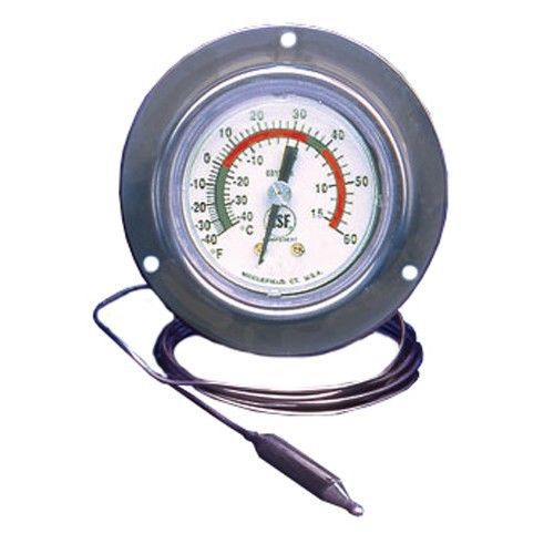 Stainless Steel Surface Mount Thermometer | 2&#034; Dial | 48&#034; Capillary