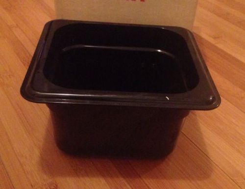 4/ CAMBRO Black Camwear  food containers 1/6 x 4 In /RESTUARANT  Quality
