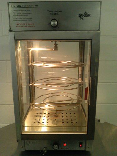 Star 8d-hfd-1-cr humidified pizza pretzel rotating display case warmer for sale