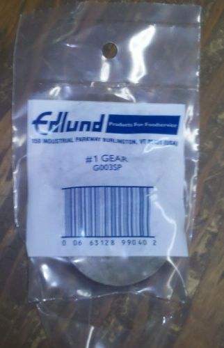 Edlund #1 Gear Replacement part #G003SP Manual New in original package