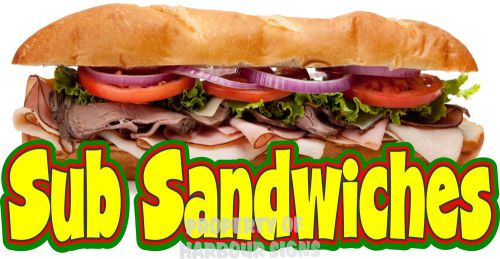 Sub Sandwich Decal 7&#034; Concession Restaurant Food Truck Vinyl Menu Sticker