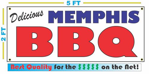 Full Color MEMPHIS BBQ BANNER Sign NEW Larger Size Best Quality for the $$$