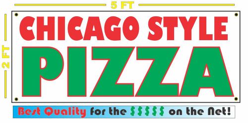 CHICAGO STYLE PIZZA Giant Size All Weather Banner Sign