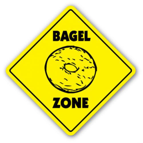 BAGEL ZONE Sign hot fresh bagels coffee shop bread hot donut doughnut deli