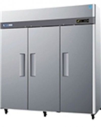 New turbo air 72 cu ft m3 series ss solid door reach in refrigerator-3 doors! for sale