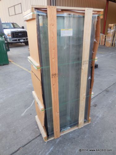 New anthony 30&#034; x 67&#034; elm1 freezer low temp 3-pan glass door slim black handle for sale