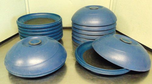 8 Aladdin Temp Rite Plates &amp; Covers Onyx Blue 5,603,858 &#034;Heat on Demand&#034;  S224