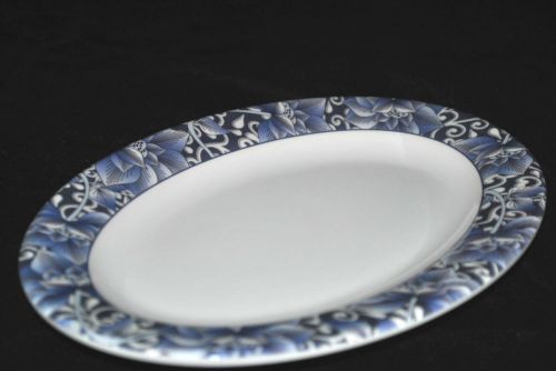 New 6 pc  Melamine LCP02140L 14&#034;Oval Dinner Plate(13-3/4&#034; X9-7/8&#034;) Lotus pattern