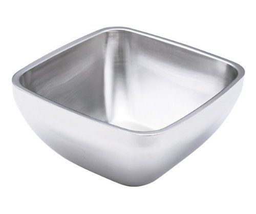 NEW Vollrath 47674 Stainless Steel Double Wall Square Plain Bowl  3-1/5-Quart